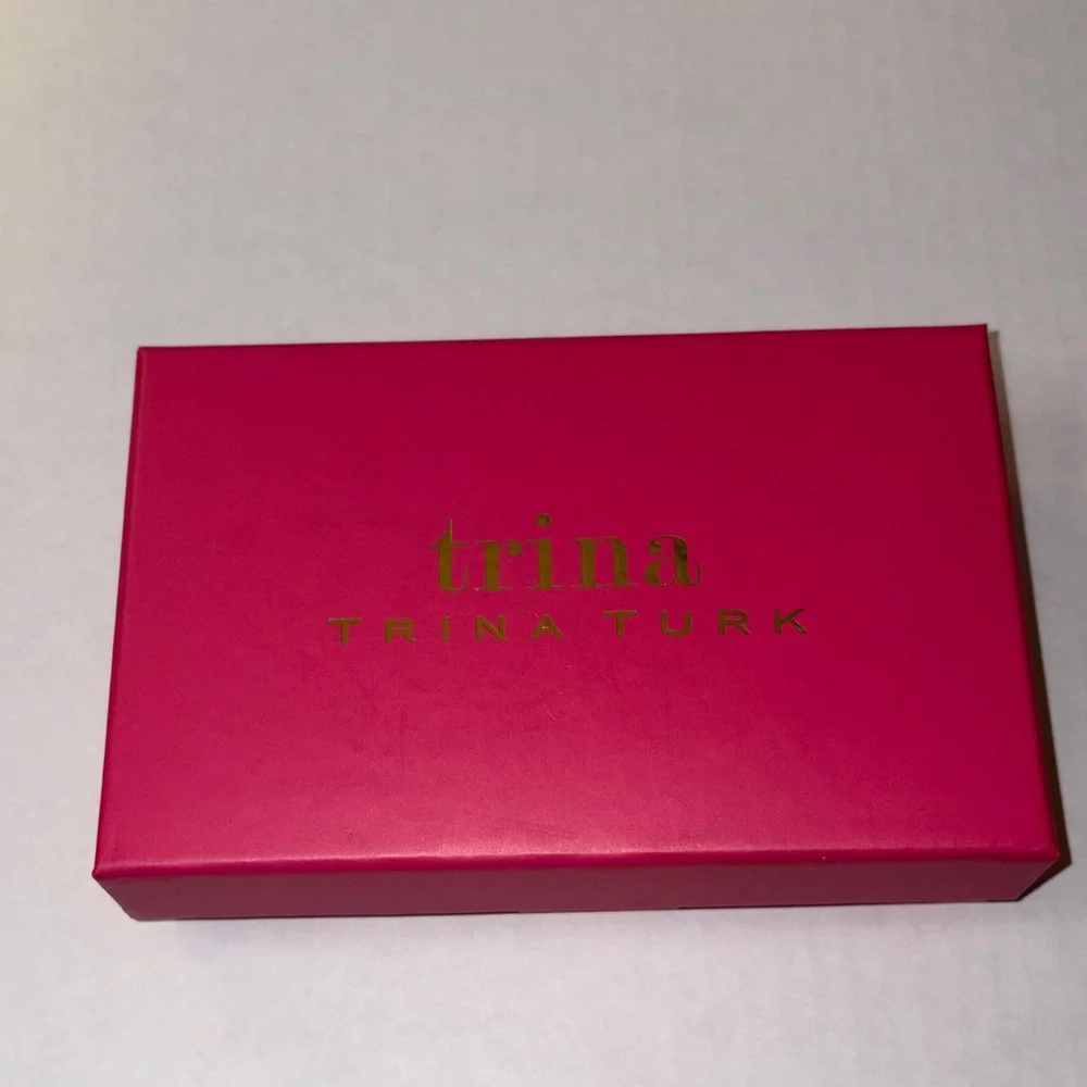 NWT Trina Turk Croco Zip Around Wallet Gift Boxed
